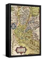 Map of Savoie, from Theatrum Orbis Terrarum, 1528-1598, Antwerp, 1570-null-Framed Stretched Canvas