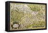 Map of Saxony, from Theatrum Orbis Terrarum, 1528-1598, Antwerp, 1570-null-Framed Stretched Canvas