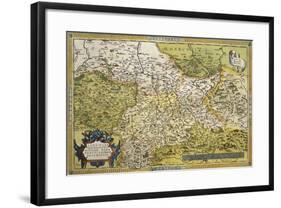 Map of Saxony, from Theatrum Orbis Terrarum, 1528-1598, Antwerp, 1570-null-Framed Giclee Print