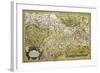 Map of Saxony, from Theatrum Orbis Terrarum, 1528-1598, Antwerp, 1570-null-Framed Giclee Print