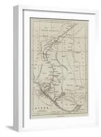 Map of Scinde-null-Framed Giclee Print