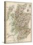 Map of Scotland, 1870s-null-Stretched Canvas