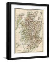 Map of Scotland, 1870s-null-Framed Giclee Print