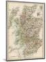 Map of Scotland, 1870s-null-Mounted Giclee Print