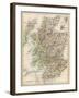 Map of Scotland, 1870s-null-Framed Giclee Print