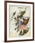 Map Of Scotland As a Woman Carrying a Basket Of Fish.-Lilian Lancaster-Framed Giclee Print