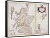 Map of Scotland, c.1700-R. Gordon-Framed Stretched Canvas