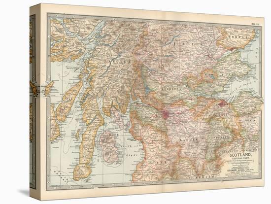 Map of Scotland, Central Part-Encyclopaedia Britannica-Stretched Canvas