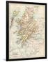 Map of Scotland in the 1520s, Showing Territories of the Highland Clans-null-Framed Giclee Print