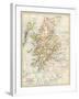 Map of Scotland in the 1520s, Showing Territories of the Highland Clans-null-Framed Premium Giclee Print