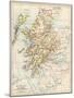 Map of Scotland in the 1520s, Showing Territories of the Highland Clans-null-Mounted Premium Giclee Print