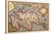 Map of Scotland-Abraham Ortelius-Stretched Canvas