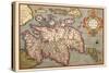 Map of Scotland-Abraham Ortelius-Stretched Canvas