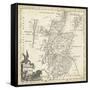 Map of Scotland-T. Jeffreys-Framed Stretched Canvas