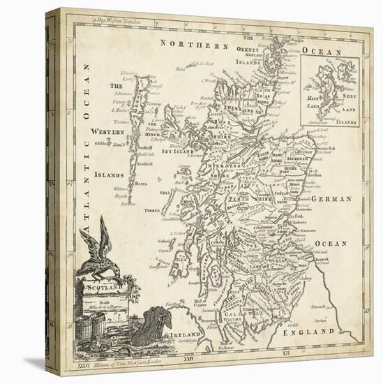 Map of Scotland-T. Jeffreys-Stretched Canvas