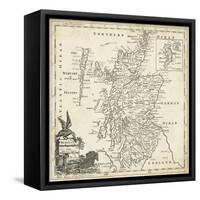 Map of Scotland-T. Jeffreys-Framed Stretched Canvas