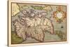 Map of Scotland-Abraham Ortelius-Stretched Canvas