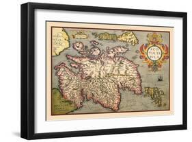 Map of Scotland-Abraham Ortelius-Framed Art Print