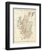 Map of Scotland-Dan Sproul-Framed Art Print