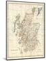 Map of Scotland-Dan Sproul-Mounted Art Print