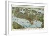 Map of Seattle, Washington, 1891-A^ Koch-Framed Art Print