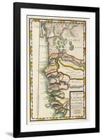 Map of Senegal, Mauritania and Gambia, 1729-null-Framed Giclee Print