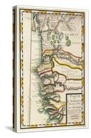 Map of Senegal, Mauritania and Gambia, 1729-null-Stretched Canvas