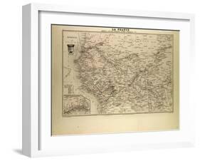 Map of Senegal Sudan and Guinea 1896-null-Framed Giclee Print