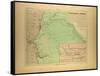 Map of Senegal-null-Framed Stretched Canvas