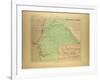 Map of Senegal-null-Framed Giclee Print