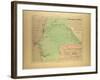 Map of Senegal-null-Framed Giclee Print