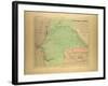 Map of Senegal-null-Framed Giclee Print