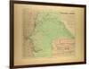 Map of Senegal-null-Framed Giclee Print