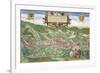 Map of Serravalle, from Civitates Orbis Terrarum by Georg Braun and Frans Hogenberg circa 1572-1617-Joris Hoefnagel-Framed Giclee Print