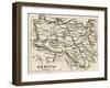 Map of Servia in the 1870s-null-Framed Giclee Print