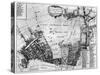 Map of Shoreditch, Norton Folgate and Cripplegate-null-Stretched Canvas