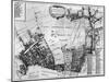 Map of Shoreditch, Norton Folgate and Cripplegate-null-Mounted Giclee Print