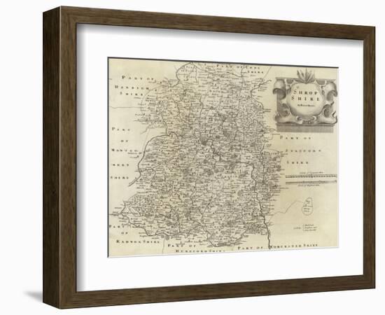 Map of Shropshire-Robert Morden-Framed Giclee Print