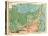 Map of Siberia-Unknown-Stretched Canvas