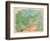 Map of Siberia-Unknown-Framed Giclee Print