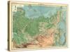 Map of Siberia-Unknown-Stretched Canvas