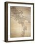 Map of Sicily, or Kingdom of Naples Commissioned by King of Two Sicilies-null-Framed Giclee Print