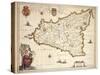 Map of Sicily Region, by Joan Blaeu-null-Stretched Canvas