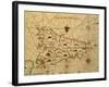 Map of Sicily Region, Detail from Portolan Chart-null-Framed Giclee Print