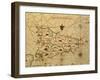 Map of Sicily Region, Detail from Portolan Chart-null-Framed Giclee Print