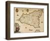 Map of Sicily-Willem Janszoon Blaeu-Framed Giclee Print