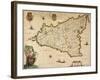 Map of Sicily-Willem Janszoon Blaeu-Framed Giclee Print