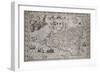 Map Of Sicily-Paul de la Houe-Framed Giclee Print