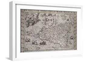 Map Of Sicily-Paul de la Houe-Framed Giclee Print