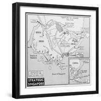 Map of Singapore-null-Framed Giclee Print